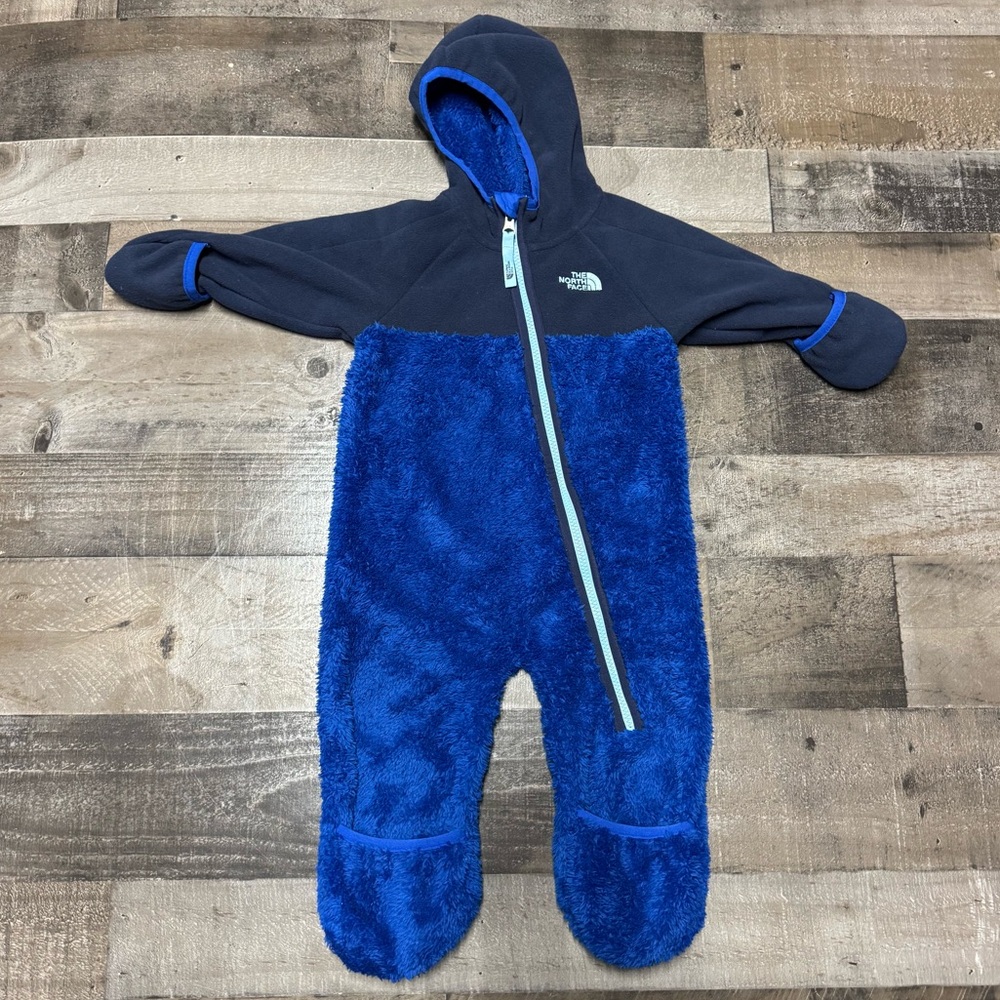 The North Face Fleece Bunting Blue Unisex 6-12 Month